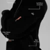 „On Duty“-Jacke aus Mikro-Cord – Schwarz