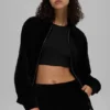 „On Duty“-Jacke aus Mikro-Cord – Schwarz