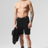 Open-Knit-Shorts – Schwarz