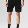 Open-Knit-Shorts – Schwarz