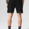 Open-Knit-Shorts – Schwarz