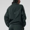 Origin Trainingsjacke mit durchgehendem Reißverschluss – Anthrazitgrün