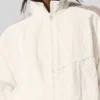 Origin Trainingsjacke mit durchgehendem Reißverschluss – Elfenbein