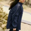 Origin Trainingsjacke mit durchgehendem Reißverschluss – Marineblau/Schwarz