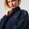 Origin Trainingsjacke mit durchgehendem Reißverschluss – Marineblau/Schwarz