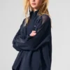 Origin Trainingsjacke mit durchgehendem Reißverschluss – Marineblau/Schwarz