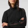 Origin Trainingsjacke mit durchgehendem Reißverschluss – Schwarz