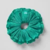 Oversize-Scrunchie mit Mikroplissee – Fichtengrün