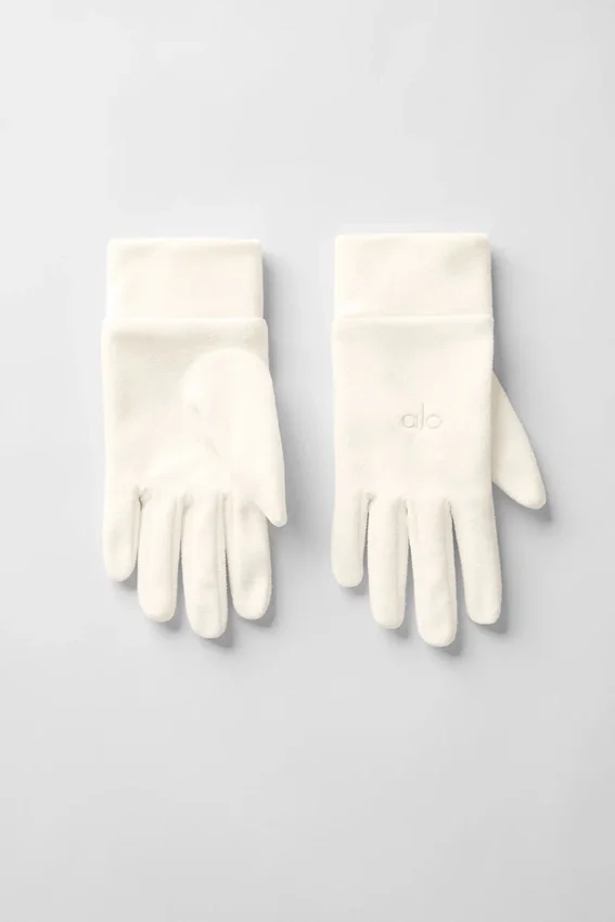 Performance-Fleece-Handschuh – Elfenbein/Elfenbein