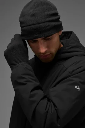 Performance-Fleece-Handschuhe – Schwarz/Schwarz