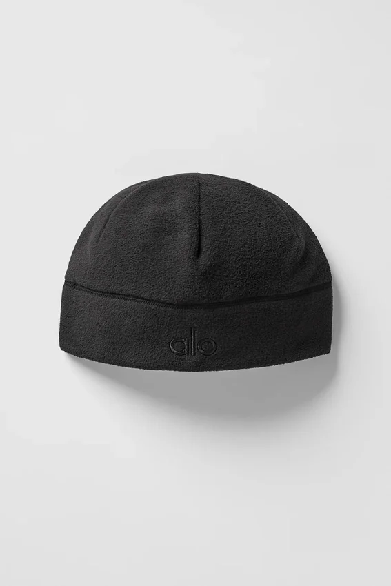 Performance-Fleece-Mütze – Schwarz/Schwarz