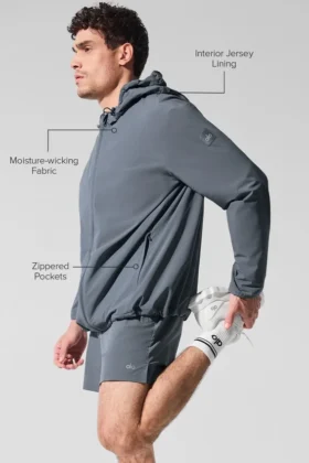 Performance On-The-Go-Jacke – Steel Grey