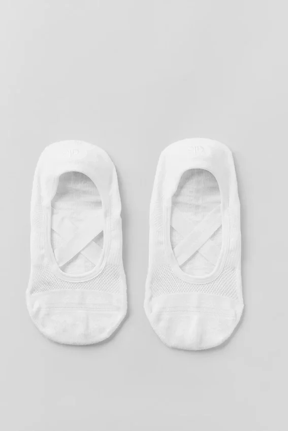 Pivot Barre-Socken für Damen – Weiß