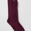 Plush Lush-Socken für Damen – Burgunderrot
