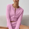 Pointelle-Pullover „Be Mine“ – Candy Heart Pink