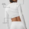 Pointelle-Pullover „Be Mine“ – halbtransparentes Weiß