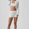 Pointelle-Pullover „Be Mine“ – halbtransparentes Weiß