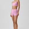 Pointelle-Pullover „Be Mine Hot Short“ – Candy Heart Pink