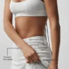 Pointelle-Pullover „Be Mine“ Hot Short – halbtransparent, weiß