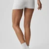 Pointelle-Pullover „Be Mine“ Hot Short – halbtransparent, weiß