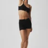 Pointelle-Pullover „Be Mine“ Hot Short – Schwarz