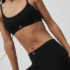Pointelle-Pullover-BH „Be Mine“ – Schwarz