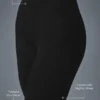 Pointelle-Pullover-Leggings „Be Mine“ mit High-Waist-Taille – Schwarz