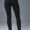 Pointelle-Pullover-Leggings „Be Mine“ mit High-Waist-Taille – Schwarz