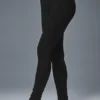 Pointelle-Pullover-Leggings „Be Mine“ mit High-Waist-Taille – Schwarz