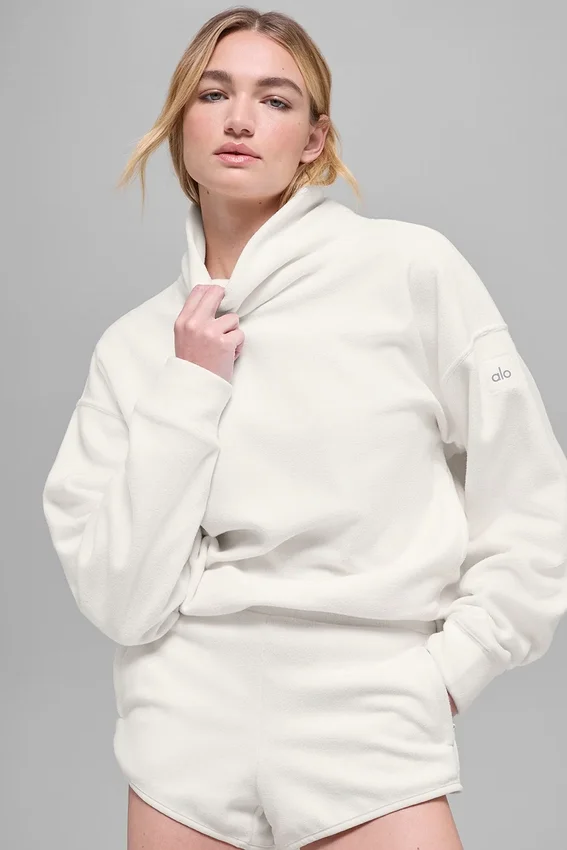 Polar Fleece Hazy Pullover – Elfenbein