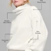 Polar Fleece Hazy Pullover – Elfenbein