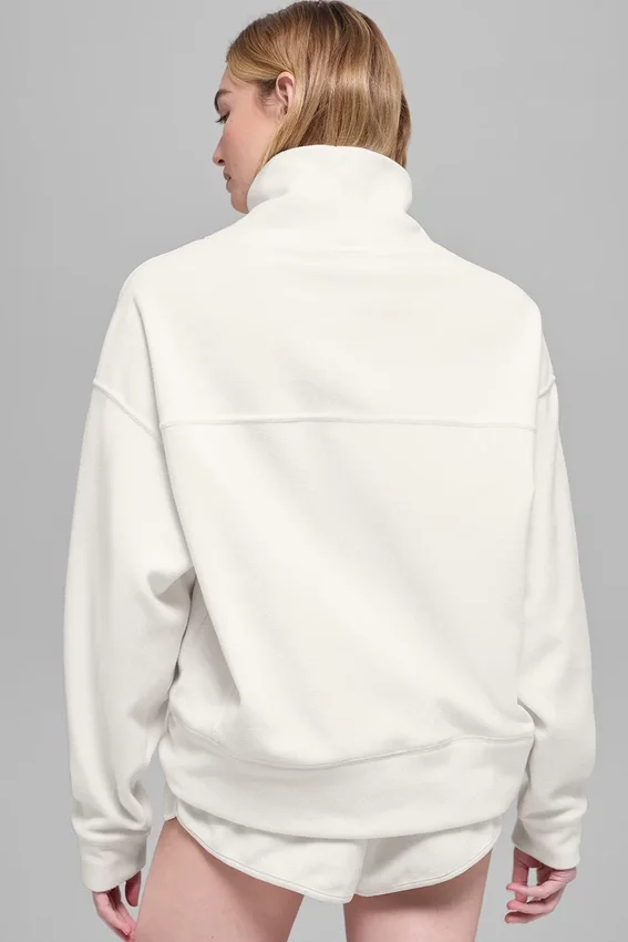 Polar Fleece Hazy Pullover – Elfenbein