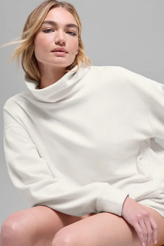 Polar Fleece Hazy Pullover – Elfenbein