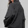 Polar Fleece Hazy Pullover – Schwarz