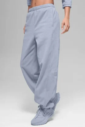 Polar-Fleece-Jogginghose „Retreat“ mit High-Waist – Winter Frost