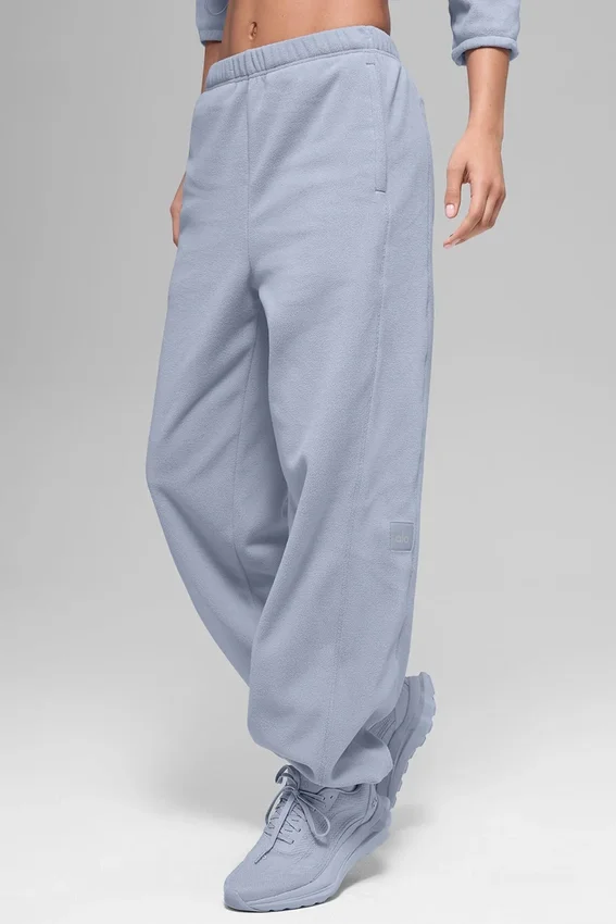 Polar-Fleece-Jogginghose „Retreat“ mit High-Waist – Winter Frost