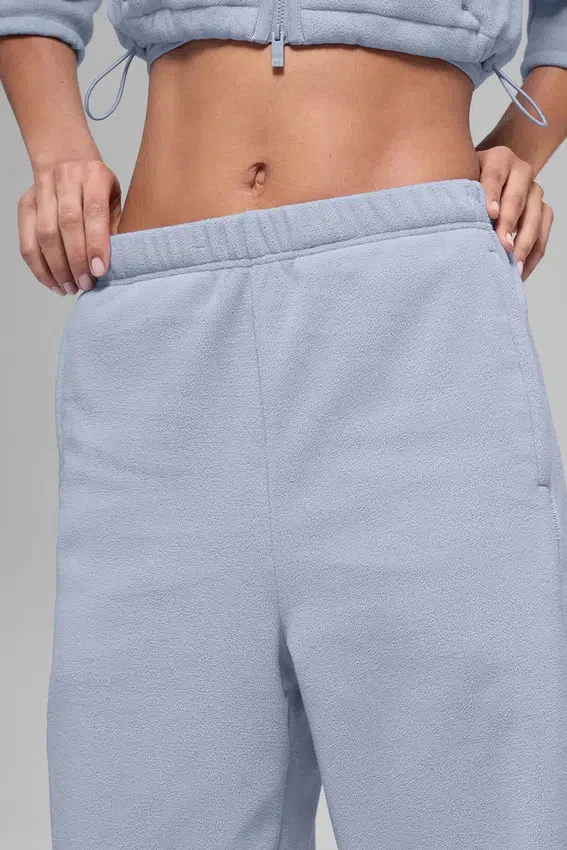 Polar-Fleece-Jogginghose „Retreat“ mit High-Waist – Winter Frost
