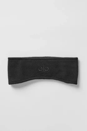 Polar-Fleece-Ohrwärmer – Schwarz