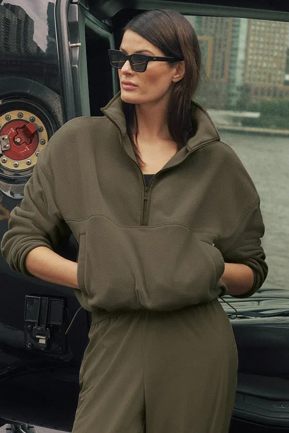 Polar Fleece Retreat Cover-up – Olive Tree
