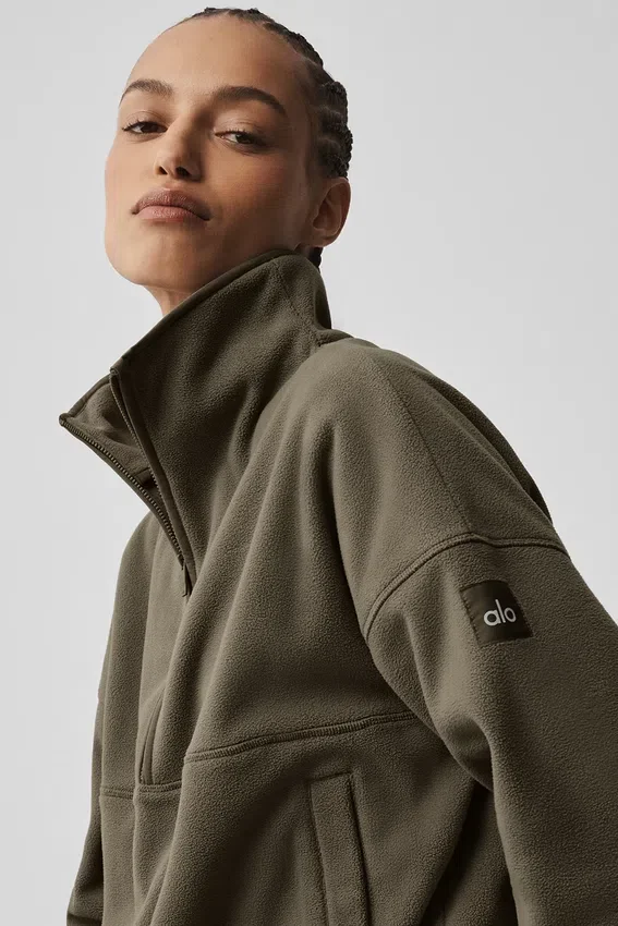 Polar Fleece Retreat Cover-up – Olive Tree