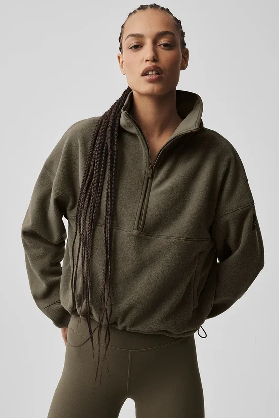 Polar Fleece Retreat Cover-up – Olive Tree