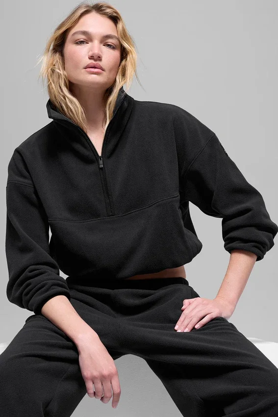 Polar Fleece Retreat Cover-up – Schwarz
