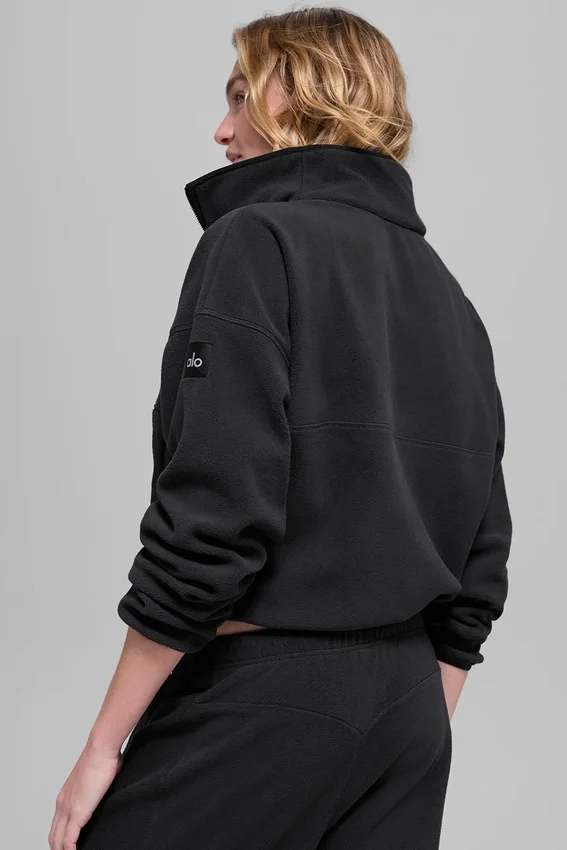 Polar Fleece Retreat Cover-up – Schwarz