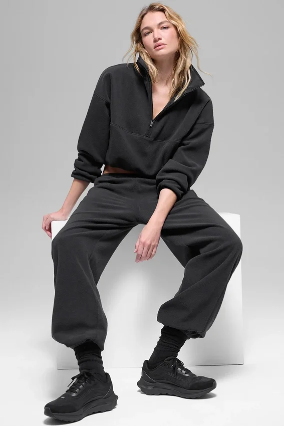 Polar Fleece Retreat Cover-up – Schwarz