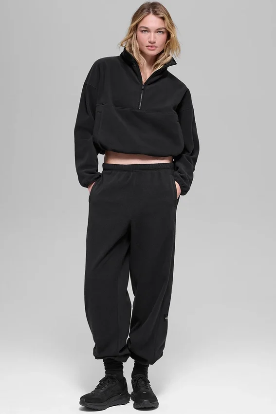 Polar Fleece Retreat Cover-up – Schwarz