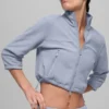 Polar Fleece Retreat Cropped Jacke – Winter Frost