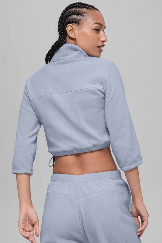 Polar Fleece Retreat Cropped Jacke – Winter Frost