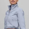 Polar Fleece Retreat Cropped Jacke – Winter Frost