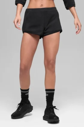 Polar Fleece Retreat Shorts – Schwarz