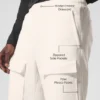 Polar Fleece Ridge Cargohose – Elfenbein